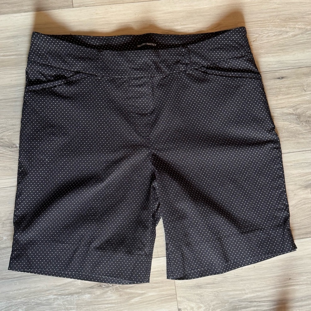 Hilary Radley Black and White Polka Dot Shorts Size XL